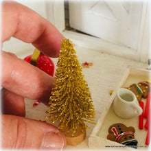Gold Mini Christmas Tree - 5 cm - Miniature
