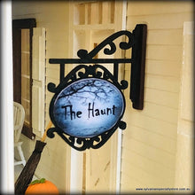 Dollhouse Halloween Sign The Haunt House wall sign