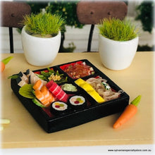 Dollhouse Miniature Japanese Bento food set