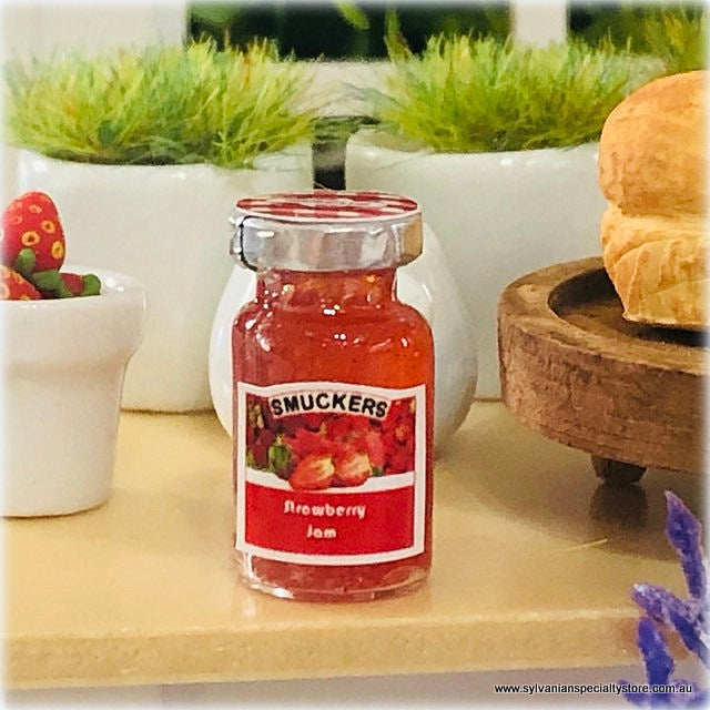 Dollhouse miniature strawberry jam