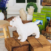 Dollhouse miniature Westie terrier standing