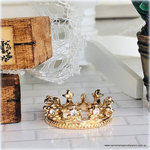 Princess Crown - Gold "Diamonds" 2.2 cm - Miniature