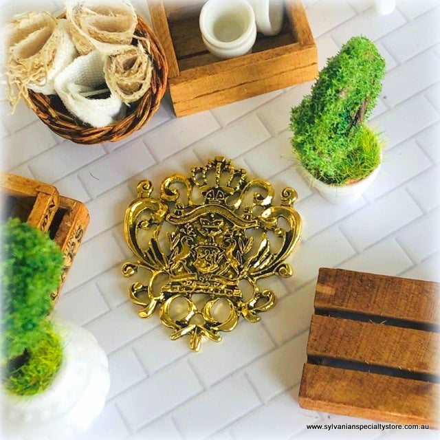 Coat of Arms Crest - Gold colour - Miniature