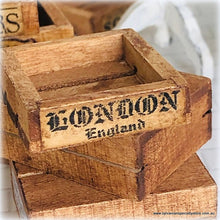 Dollhouse miniature aged crate London England