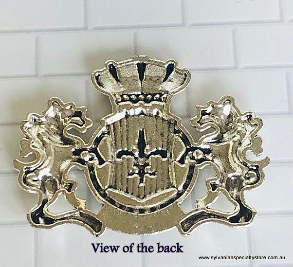 Coat of Arms Crest - Silver colour - Miniature