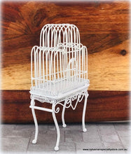 White Bird Cage  - Miniature