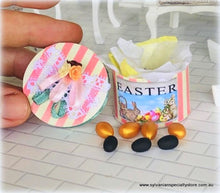 Easter Decorated Box with Eggs - Miniature