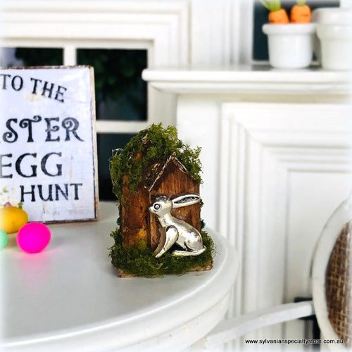 Dollhouse Miniature Easter Decor Bunny Rabbit ornament