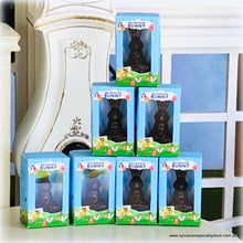 Dollhouse miniature Easter Chocolate Milk bunny in box