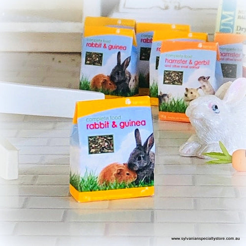 Dollhouse miniature pet shop rabbit food