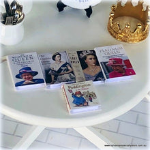 Dollhouse Miniature Queen memorial books set