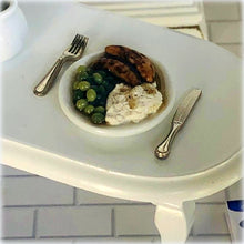 Bangers and Mash with Peas - Miniature