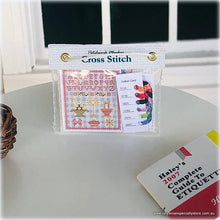 Dollshouse Cross Stitch Sampler - Alphabet - For Display only -  Miniature
