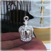 Dollhouse miniature royal princess king crown silver
