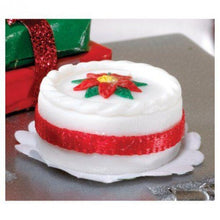 Christmas cake round Dollshouse miniature