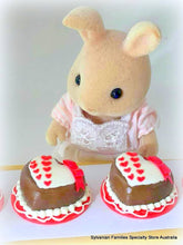 Sylvanian Families calico critters bake stall Valentine cake market day