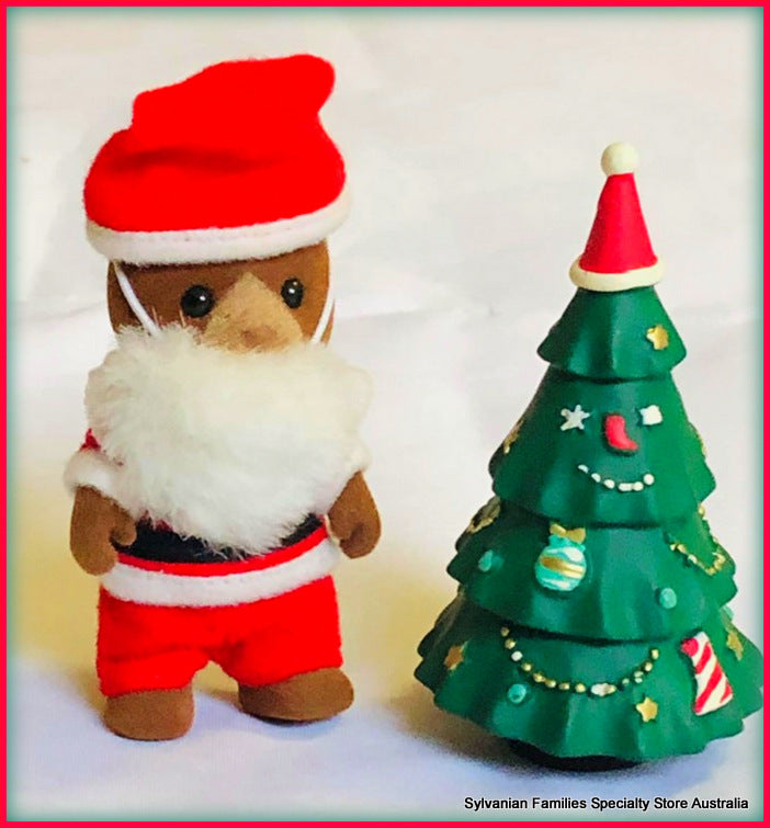 Sylvanian Families santa and Christmas tree