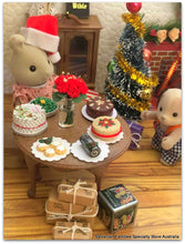 Sylvanian Families christmas Yule log Christmas feast