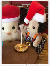Sylvanian Families with Christmas candlestick Beagle Rabbit
