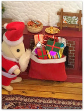 Sylvanian Families Christmas scene Santa's sack gifts miniature