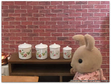 Sylvanian Families Miniature kitchen canisters dollshouse scene