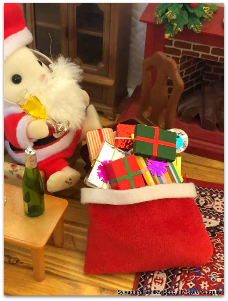 Sylvanian Families Christmas Dollshouse miniature Santa's sack of gifts
