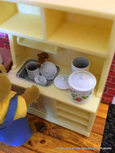 Miniature kitchen canisters dollshouse scene