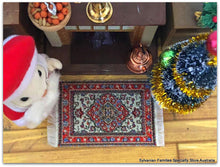 Sylvanian Father Christmas carpet rug dollshouse miniature