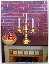 Dollshouse miniature candelabra Sylvanian fireplace
