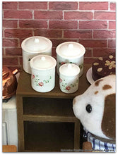 Sylvanian Dalmatian Miniature kitchen canisters dollshouse scene