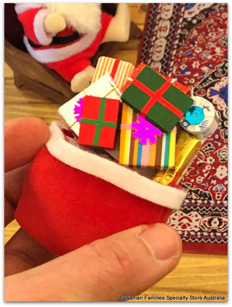 Dollshouse miniature Christmas Santa's sack of gifts