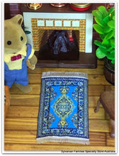 Sylvanian Families with blue rug Streets ahead turkish woven persian