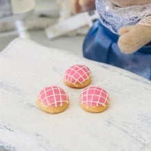 Dollhouse accessory pink iced buns sweet treats