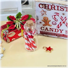 Dollhouse Candy Canes in Jar Christmas treat