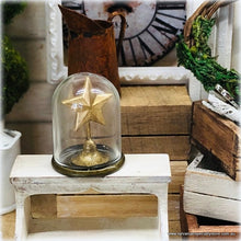 Dollhouse Christmas accessory star in glass jar