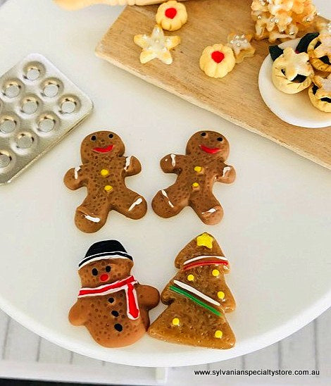 Gingerbread x 4 - Miniature
