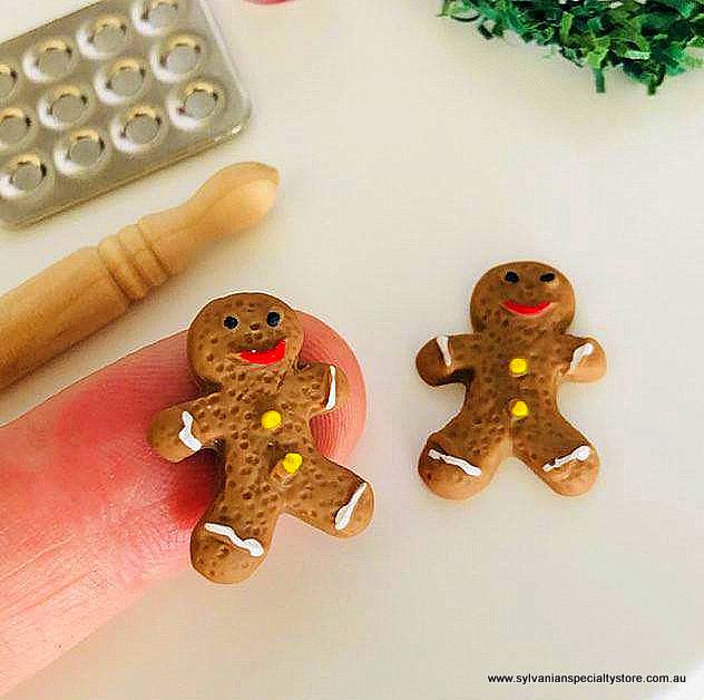 Dollhouse miniature Gingerbread Christmas baking day