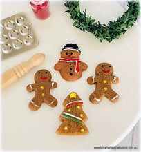 Gingerbread miniature Christmas shapes