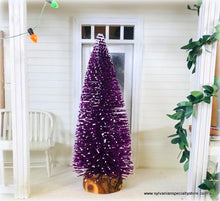 Dollhouse Miniature Christmas Tree purple