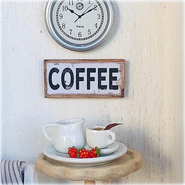 Coffee - Small Sign  - Miniature
