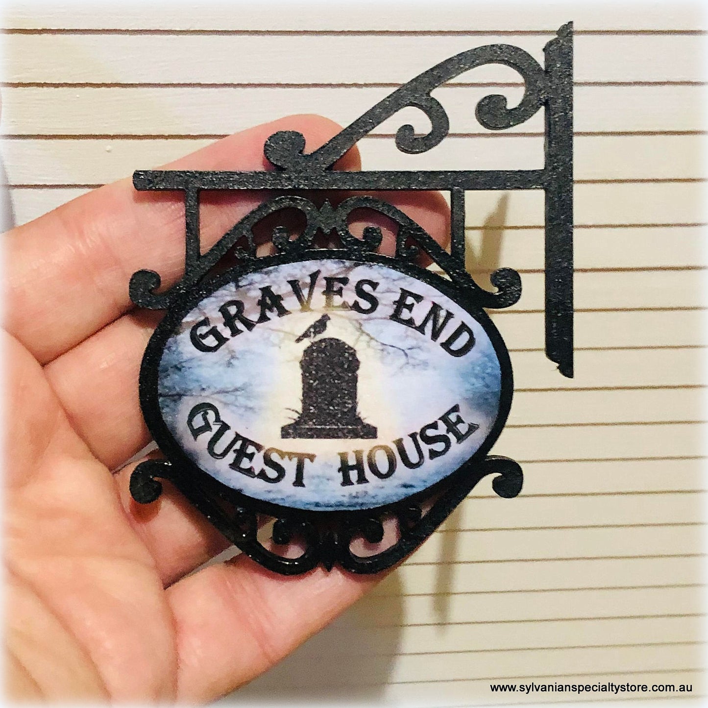 Dollhouse Miniature Graves End Guest House Halloween
