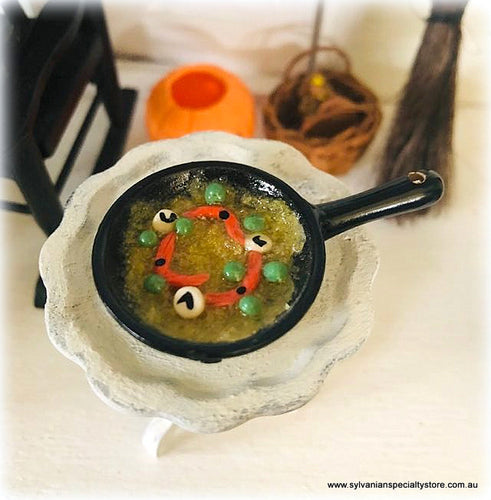 Dollhouse Miniature Halloween food eyeball stew