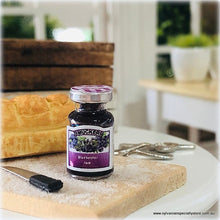 Dollhouse miniature blueberry jam jar