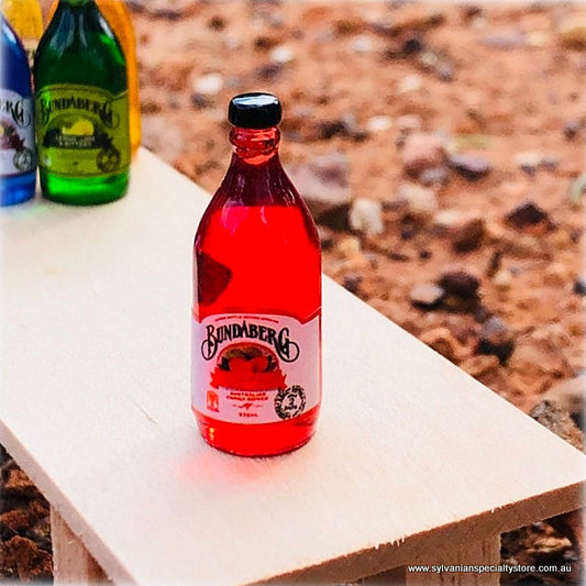 Dollhouse miniature Bundaberg bottle drink