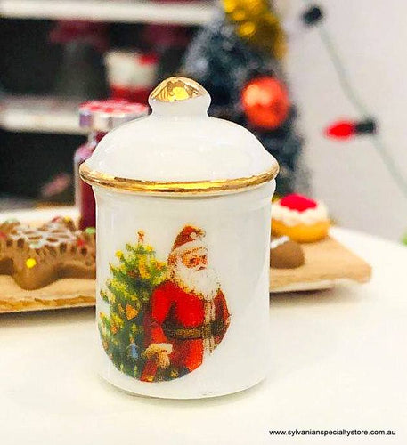 REutter porcelain Christmas cookie jar Australia
