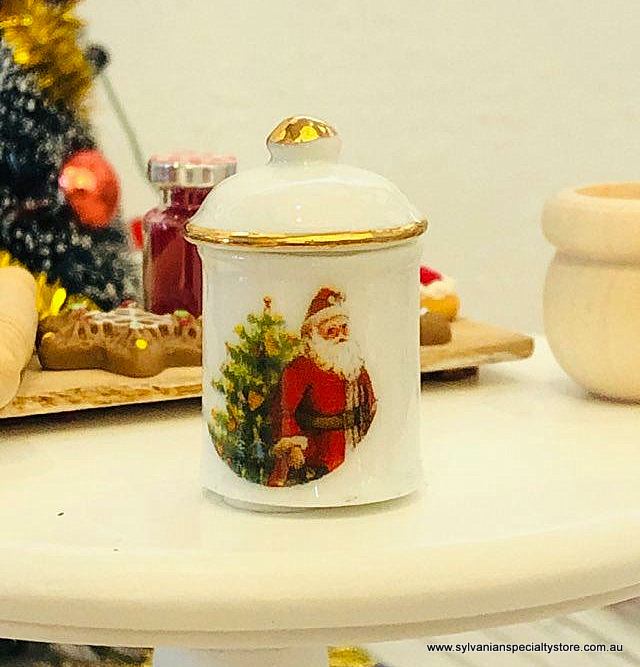 Miniature Three Christmas Cookie Jars for Dollhouses [ROP 18255 1.825/5]