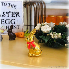 Chocolate Easter Bunny Gold Wrapped - 2 cm high - Miniature