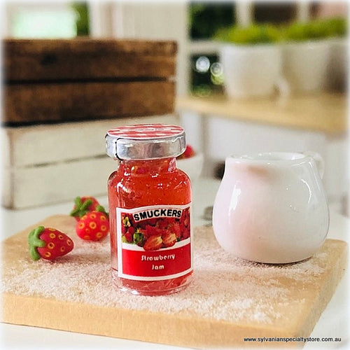 Dollhouse miniature strawberry jam