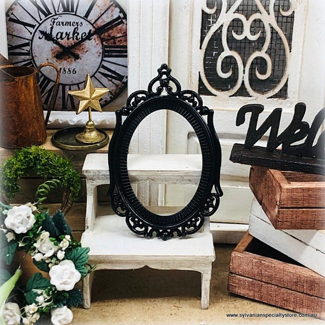 Black Metal Decorative Frame - Miniature