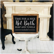 Sign - Hot Bath - 4 cm - Miniature (Sign Only)